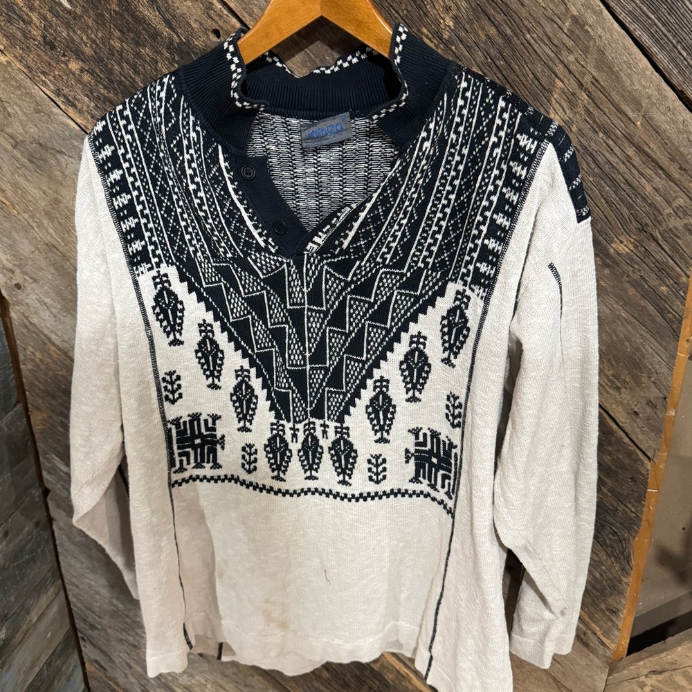 Vintage Kenzo bohemian sweater shirt